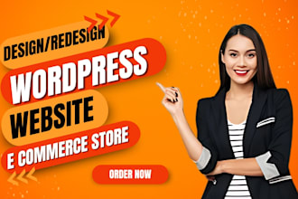 design wordpress website,wordpress ecommerce store, redesign website development