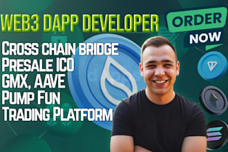 be blockchain developer for token, web3 dapp, cross chain bridge, smart contract