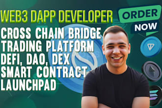 be blockchain developer for create web3 dapp crypto game on solana sui ton evm