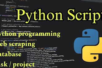 programming database java web scraping bot python script project dev and cpp