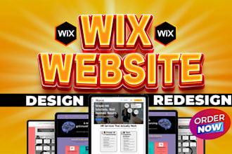 build wix website design wix website redesign wix landing page, wix online store