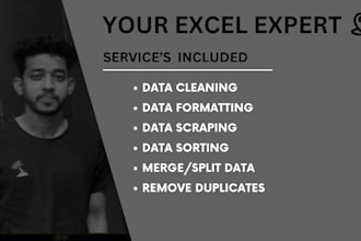format, merge, split excel data , clean