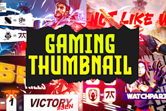 make gaming thumbnail for you
