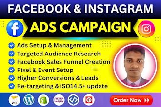 do facebook ads and instagram ads, shopify ads campaign, marketing, advertising