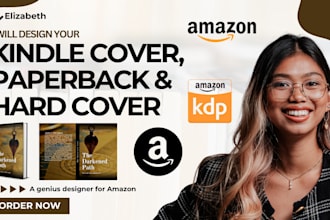 design kindle cover, paperback, and hardcover for amazon kdp, ebook design