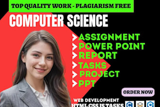 do computer science task assignment and project, c cpp, java python programming