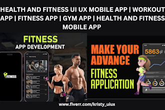 health and fitness ui ux mobile app workout app fitness app gym app health app