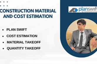 do cost estimation, material and quantity takeoff using planswift