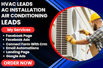 generate qualified hvac leads ac installation leads cooling lead via facbook ads