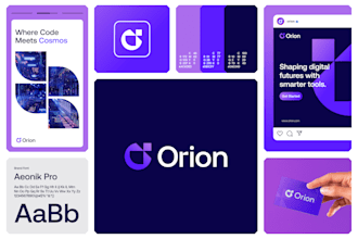 design modern business logo, brand style guide or brand identity guidelines