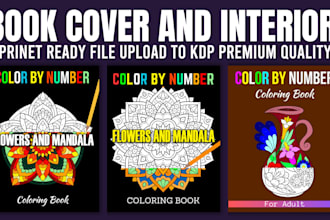 make any color by number coloring book for kids and adult