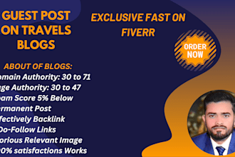 publish guest posts on high traffic travel blogs to boost your visibility