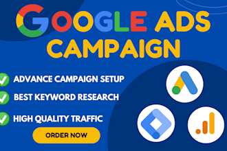 setup and manage google ads adwords PPC campaigns