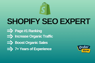 be your advance shopify SEO expert to boost google ranking and sales