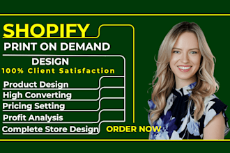 build print on demand shopify store, shopify ecommerce website shopify pod store