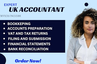 do UK bookkeeping and accounting with vat return in quickbooks online and xero