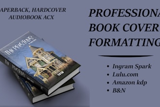 format edit layout your book cover for paperback print or ebook