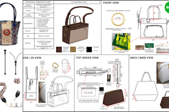 do bag and accessories design belt zip pattern handbag laptop bag and tech pack