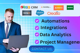 setup zoho hubspot monday jira pipedrive asana creatio crm