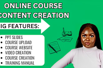 create online course content, course creation and elearning course