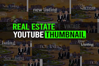 offer real estate thumbnails and youtube branding monthly