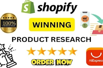 do shopify dropshipping product research, winning product research