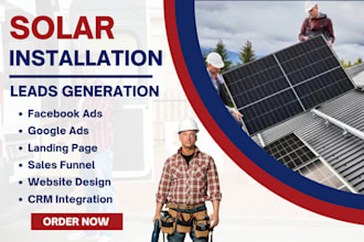 generate exclusive solar installation solar companies leads using facebook ads