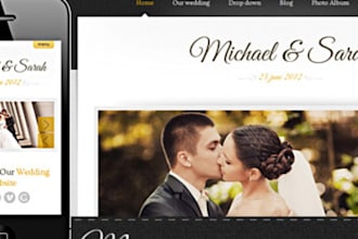 design wedding dress website bridal shopify store fashion website