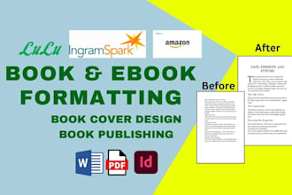 format, design word documents, paperback, hardcover, ingramspark, amazon KDP