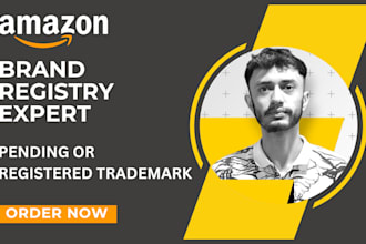help approve amazon brand registry with active or pending trademark status