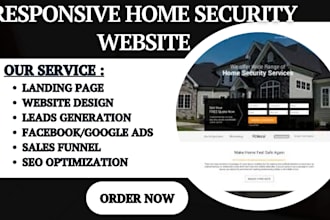 build home security website locksmith surveillance cctv cyber security website
