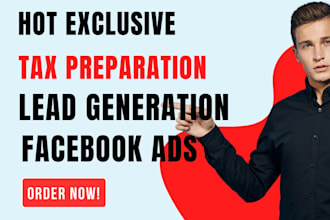 design tax preparation website income tax to generate hot individual tax leads