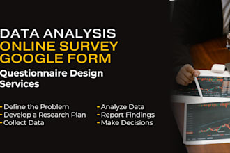do data analysis, online survey, google form, and design questionnaire