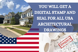 provide usa pe stamp, texas stamp, ohio, architectural stamp for city permit