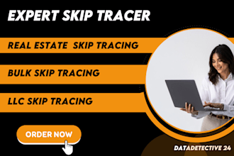 offer accurate real estate skip tracing, bulk skip tracing and llc skip tracing