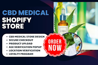 design cbd website cannabis marijuana tobacco vape hemp medical shopify store