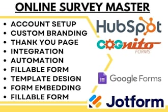 do hubspot google form jotform typeform zoho  pointerpro cognito form wufoo va
