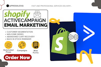 setup shopify activecampaign omnichannel email marketing campaign automation