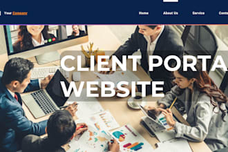 build develop professional client portal website design client portal web app
