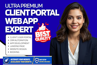 build develop professional client portal website coaching client portal web app