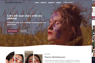design makeup artist website beauty salon makeup website with premium themes