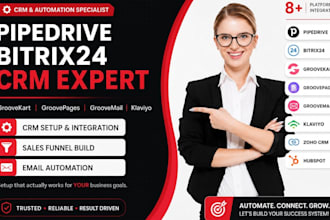 setup pipedrive bitrix24 groovekart groovepages groovemail groove cm clime crm