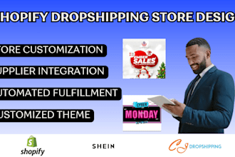 create shopify dropshipping store, ember sales via shein auto ds zendrop temu