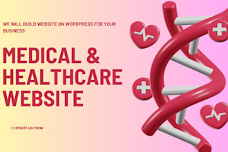 design medical, healthcare, dental and clinic website