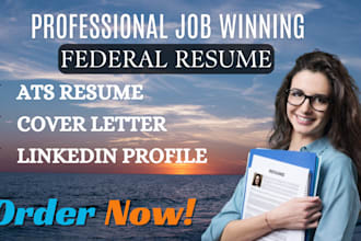 write government resume, svp and uk resume, cover letter and linkedin