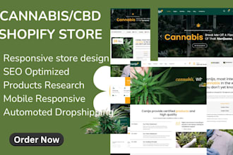 design cbd shopify store cannabis cbd website cbd dropshipping cbd shopify store