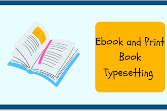 typeset your fiction book into ebook or paperback