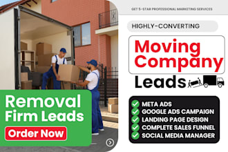 generate moving company long distance movers removal firm cargo logistics leads