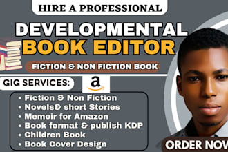 edit proofread format fiction nonfiction novel story memoir amazon kdp publish
