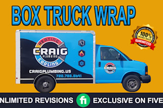 design professional, outstanding box truck wrap, food truck and trailer wrap